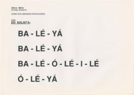 Letra do Coro dos meninos-pescadores