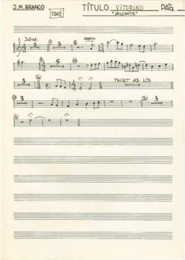 Parte de oboé da canção "Salomite"