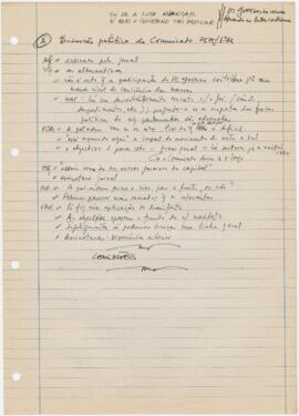 Apontamentos de Assembleia do "Mudar de Vida"