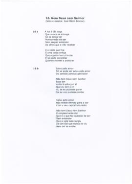 
Nem Deus nem Senhor
