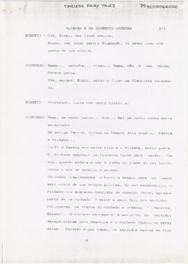 Guião e letra de canção