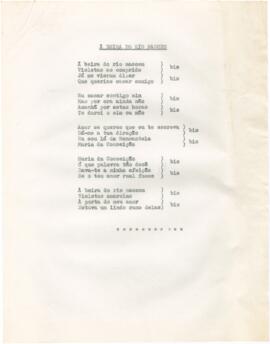 Letra da canção "À Beira do Rio Nascem"