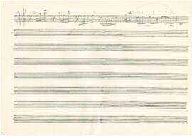 Partitura da canção "Os amantes"