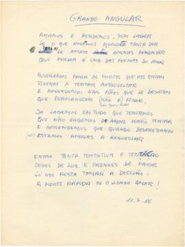 Poema "Grande Angular"