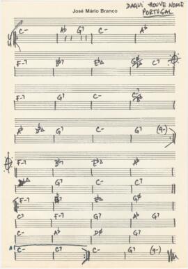 Cifras da canção "Daqui houve nome Portugal"