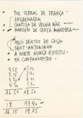 Alinhamento de canções