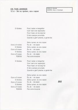 12 a- Se eu quiser, sou capaz