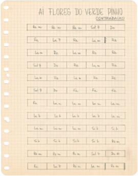 Cifras de contrabaixo da canção "Ai Flores do Verde Pinho"