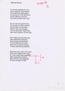 Letra da canção "Mais um fado no fado"