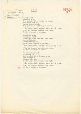 Letra da canção "ABC"