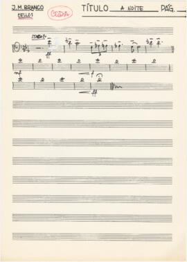 Parte de violoncelos (coda) de "A Noite"