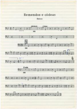 Parte de baixo da canção "Remendos e Côdeas"