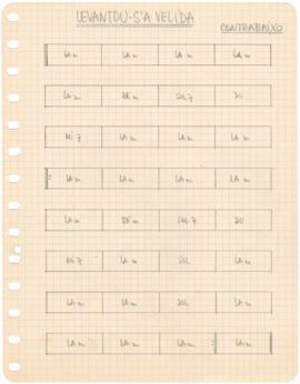 Cifras de contrabaixo da canção "Levantou-s'A Velida"