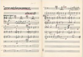 Parte de violas A da canção "Esta página em branco"