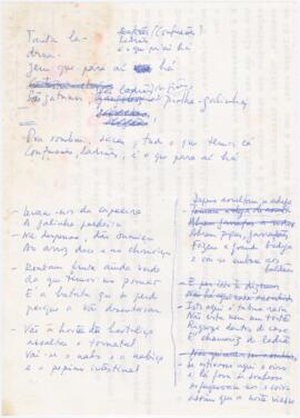 Letra da canção "Canção dos ladrões"