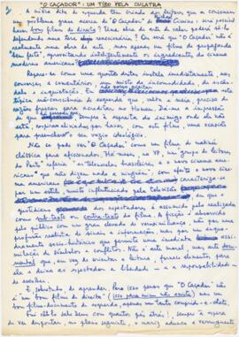 Texto / artigo de opinião de José Mário Branco para o jornal "Voz do Povo"