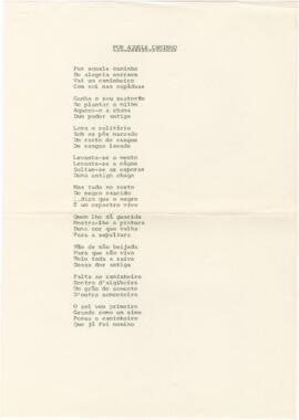 Letra da canção "Por Aquele Caminho"