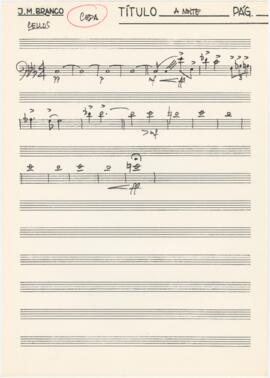 Parte de violoncelos (coda) de "A Noite"