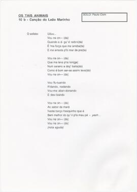 10 b - Canção do Leão Marinho