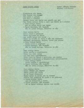 Letra da canção "Casa comigo Marta"