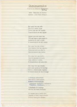 Letra da canção "Diminuendos  (Carta ao Senhor Silva)"