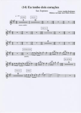 Parte de saxofone soprano da canção "Eu tenho dois corações"