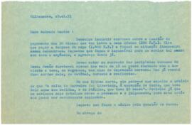 Correspondência de José Mário Branco para João Andrade Santos