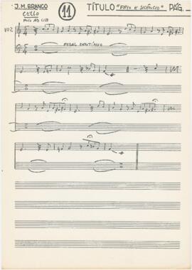 Parte de violoncelo de "Frio e silêncio"