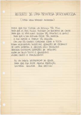 Poema "Retrato de uma Princesa Desconhecida"