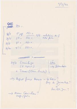 Cálculos + apontamentos