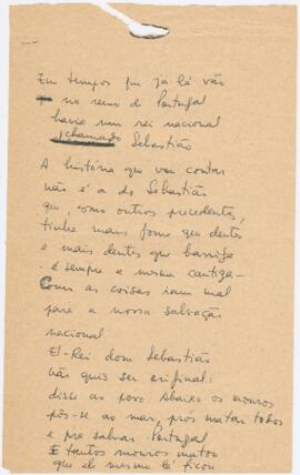 Poema / letra de canção