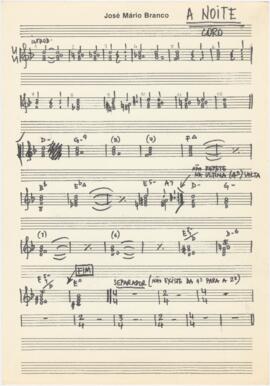 Parte de coro de "A noite"