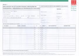 Ficha de declaração de repertório
