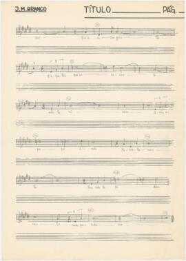 Partitura da canção "Camões e a tença"