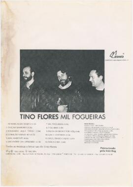 Fotocópia de contracapa do disco "Mil Fogueiras"