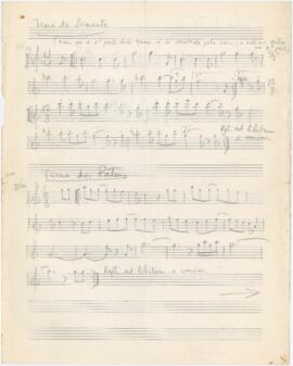 Partituras de três temas