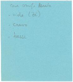 Lista de instrumentos da canção "Casa comigo Marta"