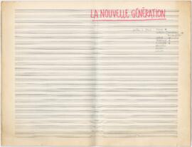 Partitura geral da canção "La nouvelle génération"