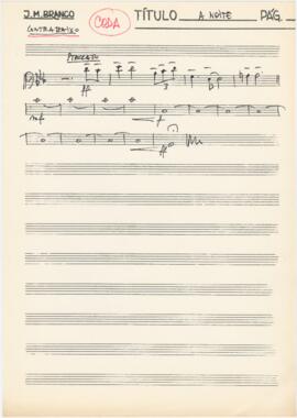 Parte de contrabaixo (coda) de "A Noite"