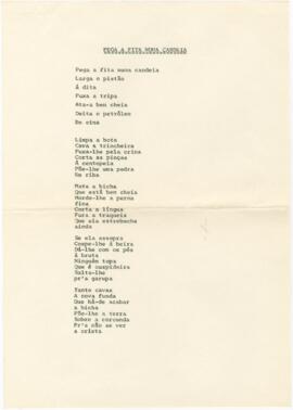 Letra da canção "Pega a Fita Numa Candeia"