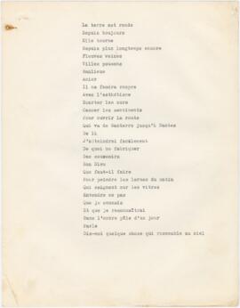 Dois poemas / letras de canções