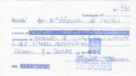 Recibos + correspondência GDA