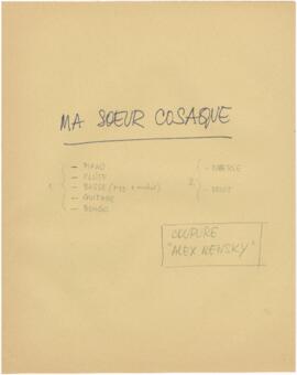 Ma soeur cosaque