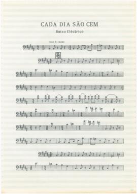 Parte de baixo eléctrico da canção "Cada Dia São Cem"