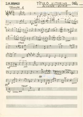 Parte de trompa 1 da canção "Alcácer Quibir"