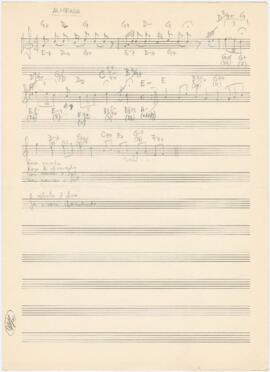 Partitura e cifras de "Alvorada" + partitura de "Elogio da Corporação"