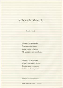 Letra e ficha técnica da canção "Senhora do Almortão"
