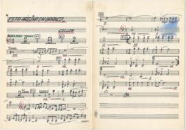 Parte de violoncelos da canção "Esta página em branco"