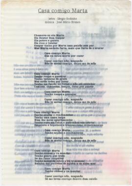 Letra da canção "Casa comigo Marta"