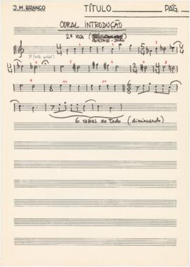 Partitura "Coral Introdução"